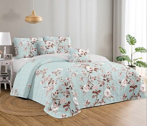 Juego de sábanas de lino de cama de gran oferta, colchas de microfibra de lujo <span class=keywords><strong>Twin</strong></span> Queen King para edredón de dormitorio - Product Image 3
