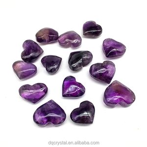 Натуральные кристаллы, лечебные камни, аметист, сердце, резьба, драгоценный камень, полированный аметист, сердечки для любви, подарок - Product Image 5