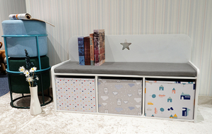 De la habitación de madera de muebles de los niños <span class=keywords><strong>taburete</strong></span> asiento cojín de banco <span class=keywords><strong>con</strong></span> almacenamiento - Product Image 3