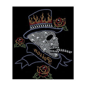 Logotipo personalizado Transferencia de calor Hotfix Rhinestones Venta al por mayor Diseño de Halloween Transferencia de diamantes de imitación con parte posterior plana para ropa - Product Image 1