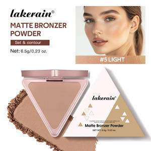 Lakerain Triangle Matte <span class=keywords><strong>Bronzer</strong></span> Setting Powder Impermeable Soft Matte Powder <span class=keywords><strong>Bronzer</strong></span> <span class=keywords><strong>para</strong></span> poros grandes Tono de <span class=keywords><strong>piel</strong></span> desigual Cara aceitosa - Product Image 4