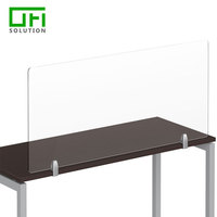 Panneau de séparation de bureau en plexiglas pour la confidentialité, panneau de séparation de bureau en acrylique, écran de séparation de bureau