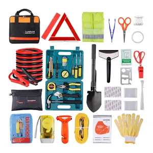 Multifunktions-Auto-Notfall-Kit Assistance Car Kit Pannenhilfe-Kit mit 47PCS Erste-Hilfe-Tasche