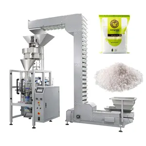 Measuring Cup Weighing 200g To 1kg Sea Salt Packaging Machine / Iodized Salt Packing And Printing Machine At Factory Price