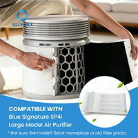 Filtro de Repuesto 3 en 1 HEPA de Carbón Activado Compatible con el Purificador de Aire Blueair Blue Signature SP4i Large