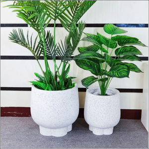 Macetas Redondas Grandes de Fibra de Vidrio, Macetero Ligero para Exteriores, Jarrón Duradero para Decoración de Centros Comerciales y Jardines - Product Image 6