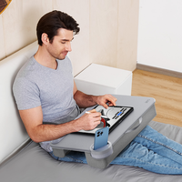 Home Office Lap Desk Met Apparaat Richel En Telefoonhouder Past Tot 17 Inch Laptops 6.7 In Telefoon 12.9 Tablet