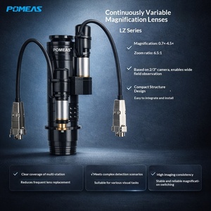 Objectif à zoom continu électrique Pomeas 0.7X-4.5X, monture C, 2/3 pouces, pour vision industrielle, modèle PMS-LZ-650110-Z12, direct usine - Product Image 3