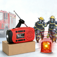 Radio solaire d'urgence manuelle avec alarme SOS, portable AM/FM/NOAA, pour la survie et les situations météorologiques (Noodradio)
