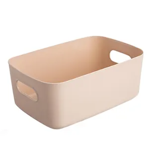 正方形のプラスチック製収納ボックス家庭用環境にやさしい組織食品雑貨収納バスケット車の収納ボックス