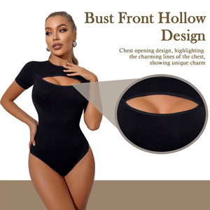 Модный высококачественный корсет для женщин с короткими рукавами, бесшовный, с эффектом увеличения бедер, с открытой промежностью, повседневный компрессионный корректор фигуры больших размеров - Product Image 3