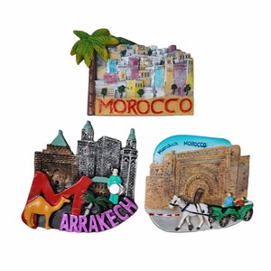 Imán de nevera de Marruecos con diseño de arquitectura de superficie, recuerdo de viaje, suvenir, letra a mano, fuerza magnética - Product Image 2