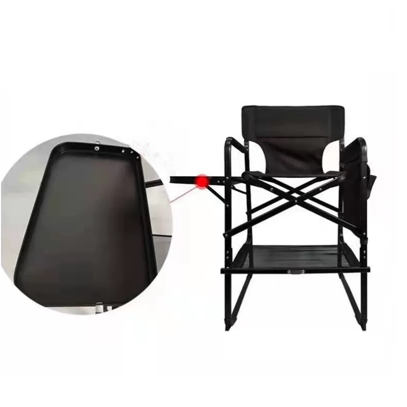 Chaise De Réalisateur Portable En Hêtre, Chaise Pliante En Bois Massif, Chaise De Loisirs, Chaise De Maquillage, Chaise De Dessin En Plein Air, Chaise De Pêche, Siège En Tissu Oxford, Noir, A