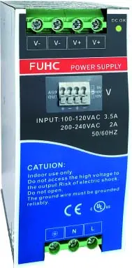 FUHC tipo de pantalla digital fuente de alimentación de almacenamiento de energía 160W fuente de alimentación de conmutación única 24V AC DC