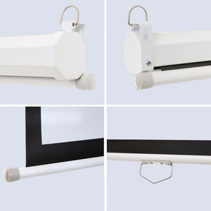 Giá Tốt Nhất 100 Inch 16:9 Của Nhãn Hiệu Kéo Tự Động Khóa Chiếu Màn Hình Máy Chiếu Cho Rạp Hát Tại Nhà Với Tự Hệ Thống Khóa - Product Image 3
