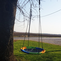 Manufacture de bonne qualité Sangle de balançoire pour arbre Jouet d'extérieur Balançoire pour bébé Jaune Vert Rouge Bleu Ensemble de sièges Style OEM