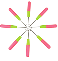 Aiguille à crochet Leeons pour tresses au crochet, outil de coiffure pour extensions de cheveux au crochet