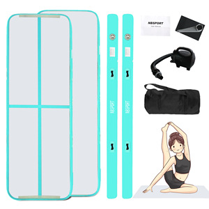 Tapis de gymnastique gonflable Air Track en PVC avec souffleur – Équipement sportif en gros à prix réduit – Tapis gonflable Air Track - Product Image 1
