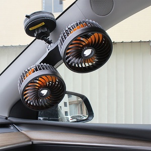 Accesorios Electrónicos para Automóviles USB, Ventilador Oscilante de 12V 24V para Camiones con Ventosa para Parabrisas y Tablero, Ventiladores de 5.5 Pulgadas para Automóviles - Product Image 2