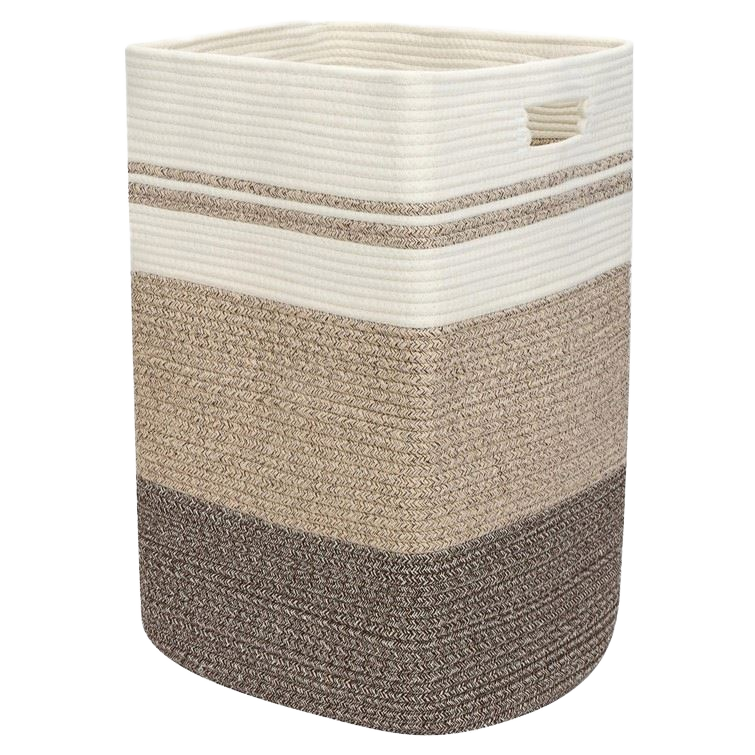 Woven Storage Basket Foldable Laundry Basket