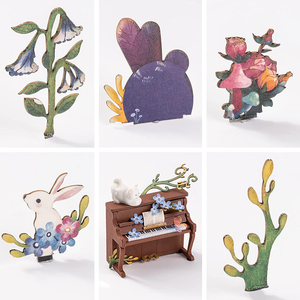 Starry Melody Kit de boîte de théâtre <span class=keywords><strong>miniature</strong></span> en bois DIY, puzzle 3D musical Pays des rêves avec lumière et tiroir de rangement, cadeau - Product Image 6