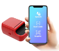 Imprimante thermique portable mini 58 mm pour reçus, 203 dpi, compatible Android/iOS, batterie 1500 mAh, en stock