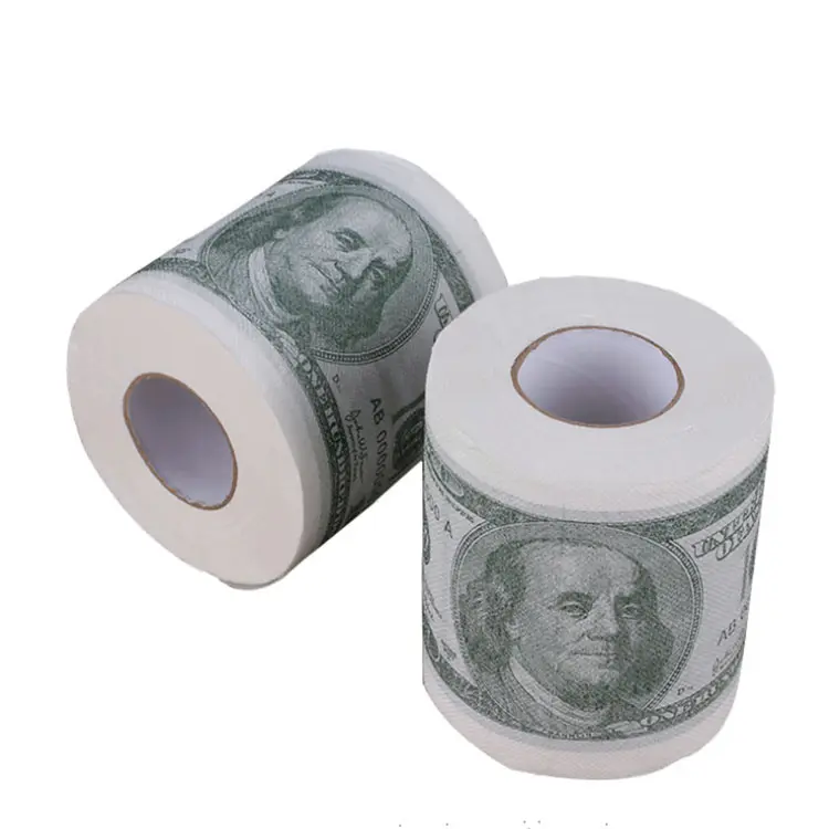 Papel higienico algodon özel baskılı tuvalet kağıdı papel higienico de dolar 2020 tuvalet kağıdı dekor