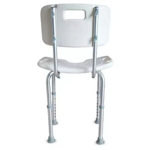 Sgabello <span class=keywords><strong>da</strong></span> doccia antiscivolo regolabile in altezza panca attrezzo-assemblaggio senza <span class=keywords><strong>ausili</strong></span> <span class=keywords><strong>da</strong></span> <span class=keywords><strong>bagno</strong></span> con schienale - Product Image 4