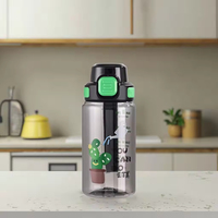 Bouteille d'eau pour enfants sans BPA en Tritan 550 ml 750 ml, anti-fuite, avec couvercle à ouverture rapide, réutilisable, écologique, promotionnelle