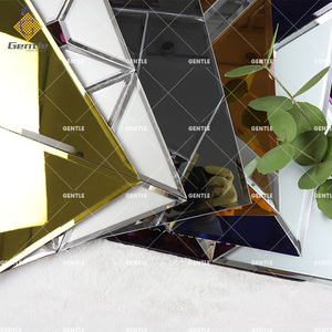Carrelage de mosaïque de forme régulière, miroir en <span class=keywords><strong>verre</strong></span>, carrelage de mosaïque auto-adhésif, carrelage de cuisine, dosseret - Product Image 4