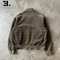 LARSUR Veste de travail en velours côtelé lourd personnalisée avec doublure Quilte Work Wear Worker Corduroy Hunting Kore Coat