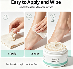 Exfoliante <span class=keywords><strong>para</strong></span> <span class=keywords><strong>Pies</strong></span> MRUIS, Elimina la Piel Muerta, Suaviza los Talones Ásperos, Fórmula Natural con Gránulos Vegetales, Cuidado de los <span class=keywords><strong>Pies</strong></span>, <span class=keywords><strong>Pies</strong></span> Secos y Agrietados, Spa Diario en Casa - Product Image 5