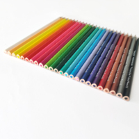 Crayons en bois personnalisés de haute qualité de marque OEM, 12/24 couleurs, ensemble de crayons de couleur personnalisés avec logo, crayons de coloriage pour enfants, peinture