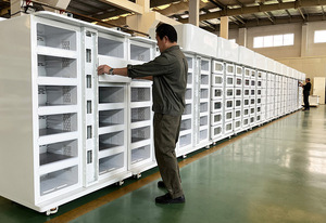 Tự động thông minh mã QR thanh toán màn hình cảm ứng đông lạnh Tủ đông lạnh tủ khóa bưu kiện để giữ cho thực phẩm trái cây tươi - Product Image 2