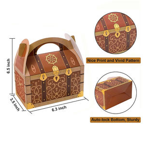 8317กล่องกระดาษแข็งหนาทรงโจรสลัดพร้อมที่จับสำหรับบรรจุลูกกวาดกล่องกระดาษทรงจั่ว - Product Image 2