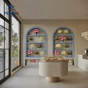 Custom Display Furniture and Interior Decoration Retail Fixtures and Cake Store Layout Solutions for Flower Coffee <strong>Shop</strong> Design - Product Image 5