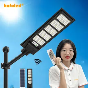 Hofoled Prix compétitif Lampe de jardin à énergie solaire 50w 100w 150w 200w 250w 300w Led Street Lampes solaires extérieures