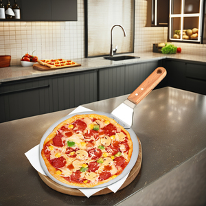 Offre Spéciale : Spatule à <span class=keywords><strong>Pizza</strong></span> en Acier Inoxydable de 10 Pouces avec Manche en Bois – Outil Essentiel pour <span class=keywords><strong>la</strong></span> Cuisson de <span class=keywords><strong>la</strong></span> <span class=keywords><strong>Pizza</strong></span> - Product Image 5