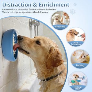 Comederos Lentos Antideslizantes para Perros, Tapete de Silicona para Lamer y Distraer, Alivia la Ansiedad, Dispensador de Premios, Cuencos para Lamer - Product Image 4