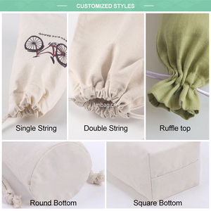 Sacs à poussière en coton biologique avec Logo personnalisé pour sacs à main et chaussures - Product Image 4