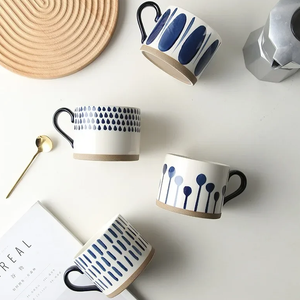 Hand-Painted Cartoon Porcelain Ceramic <b>Mug</b> Coarse Pottery Underglaze Color Creative Business Gift Coffee Safe Dishwasher Safe - Product Image 4