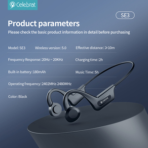 Earphone <span class=keywords><strong>Headset</strong></span> <span class=keywords><strong>Bluetooth</strong></span> anti air, headphone Stereo, <span class=keywords><strong>Headset</strong></span> <span class=keywords><strong>Bluetooth</strong></span>, anti air, olahraga, nirkabel, headphone konduksi tulang - Product Image 5