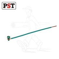 Connecteurs de mise à la terre en cuivre vert de 8 pouces avec vis de terre hexagonale fendue mâle/femelle, contact en laiton, boîtier ABS pour connexions de câbles