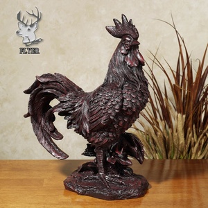 Jardín al aire libre familia <span class=keywords><strong>gallos</strong></span> estatua escultura de pollo de bronce fundido - Product Image 5