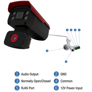 Cámara <span class=keywords><strong>Cubo</strong></span> Multispectral para Detección de Llamas y Humo en Interiores con Red POE, Tarjeta SD, Audio Bidireccional, Visión Nocturna, IP67 Impermeable - Product Image 2
