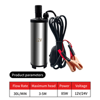 Pompe submersible diesel Joydeer modèle 51 85W 30L/min 12V 24V câble de 3m pour flotte de camions compatible avec le diesel et le kérosène