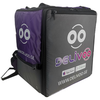 Sac à dos de livraison alimentaire en gros pour moto, en bâche, thermique, imperméable, isolé, 60L, extensible, avec fermeture éclair