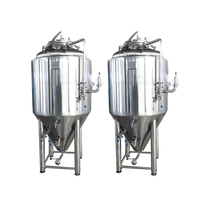 Tonsen 2000L Réservoir de fermentation 500L/5000L/1000L/1500L/700L Capacités Pompe de traitement de l'alcool PLC Navire à pression centrale