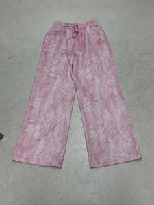 Floral Sweatpants & Joggers-Regular Fit Flat Front Breathable Waterproof Wide Leg Pants <b>Elastic</b> Drawstring Waist for Casual Wear - Product Image 2