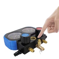 HOTSALE 2A24 vanne à boisseau sphérique poof Table de réfrigérant résistant aux chocs Ensembles d'outils avec tuyau de charge Jeu de jauges pour collecteur automatique de courant alternatif
